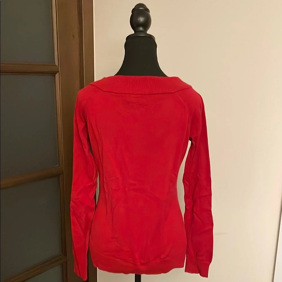 Ralph Lauren Red Cowl Neck Sweater - Picture 4 of 8
